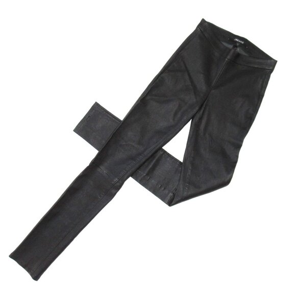 NWT J Brand Edita Leather Leggings in Black Stretch Pull-on Pants XS $948 - Picture 3 of 10